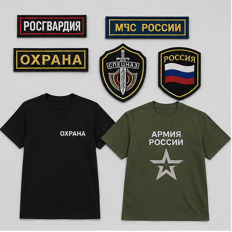 Вышивка шевронов и нанесение логотипов