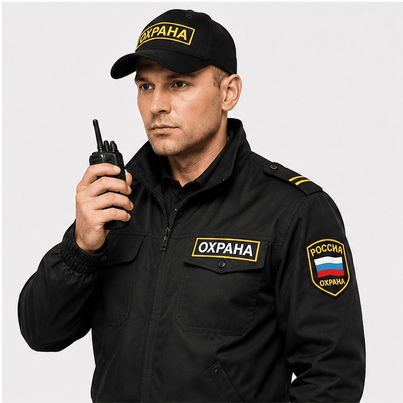 Куртка охраны с местом под рацию